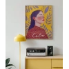 Sarı Zeminli Meditasyon Poster
