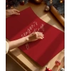 Seasons Greetings Kırmızı Yılbaşı Poster