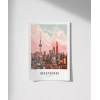 Shanghai Gökyüzüne Yükselen Şehir Poster