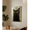 Siyah Kedi Portresi Poster