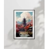 Sonbahar Kyoto Manzarası Poster