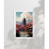Sonbahar Kyoto Manzarası Poster
