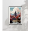Sonbahar Kyoto Manzarası Poster