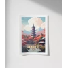 Sonbahar Kyoto Manzarası Poster