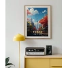 Sonbahar Renkleriyle Tokyo Manzarası Poster