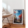 Sonbahar Renkleriyle Tokyo Manzarası Poster