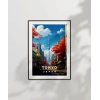Sonbahar Renkleriyle Tokyo Manzarası Poster