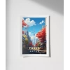 Sonbahar Renkleriyle Tokyo Manzarası Poster