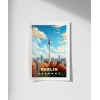 Sonbaharda Berlin Gökyüzü Poster