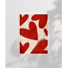 Soulmates Gazete Arkaplanlı Kalp Tasarımlı Poster