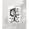 Soyut Yüz Çizimleri Minimalist Poster