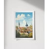 Tallinn Tarihi Şehir Manzarası Poster