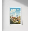 Tallinn Tarihi Şehir Manzarası Poster