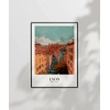 Tarihi Lyon Sokakları Dekoratif Poster