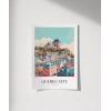 Tarihi Quebec Şehir Baskısı Poster