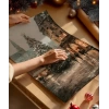 Tarihi Şehir Meydanında Noel Ağacı  Poster