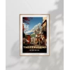 Thessaloniki Tarihi Sokak Manzarası Poster