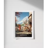Thessaloniki Tarihi Sokak Manzarası Poster
