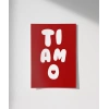 Ti Amo Kalp Detaylı Tipografik Poster