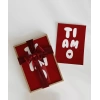 Ti Amo Kalp Detaylı Tipografik Poster