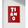 Ti Amo Kalp Detaylı Tipografik Poster