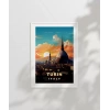 Turin Gün Batımı Manzarası Poster