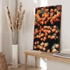Turuncu Çiçekler Kanvas Tablo 60x90 cm