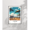 Vahşi Doğa ve Şehir Silüeti Poster