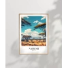 Vahşi Doğa ve Şehir Silüeti Poster