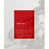 Valentine Tanımı Tipografik Poster