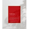 Valentine Tanımı Tipografik Poster