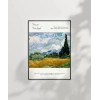 Vincent Van Gogh Buğday Tarlası ve Selviler (2) Poster