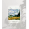 Vincent Van Gogh Buğday Tarlası ve Selviler (2) Poster
