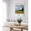 Vincent Van Gogh Buğday Tarlası ve Selviler (2) Poster
