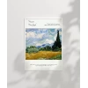 Vincent Van Gogh Buğday Tarlası ve Selviler (2) Poster