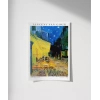 Vincent Van Gogh Kafe Terasta Gece Poster 20x30 cm