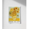 Vincent Van Gogh On İki Ayçiçekli Vazo Poster