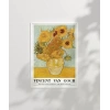 Vincent Van Gogh On İki Ayçiçekli Vazo Poster