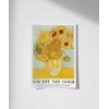 Vincent Van Gogh On İki Ayçiçekli Vazo Poster
