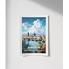 Vltava Nehri Üzerinde Prag Poster
