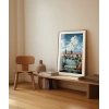 Vltava Nehri Üzerinde Prag Poster