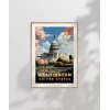 Washington Capitol Vintage Poster