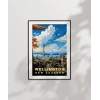 Wellington Skyline New Zealand Poster