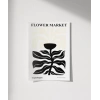 White Copenhagen Flower Poster