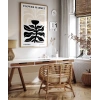 White Copenhagen Flower Poster