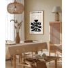 White Copenhagen Flower Poster