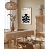 White Copenhagen Flower Poster