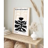 White Copenhagen Flower Poster