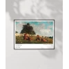 Winslow Homer Koyunlu Tarlada Kız ve Erkek Poster