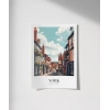York Tarihi Sokakları Poster
